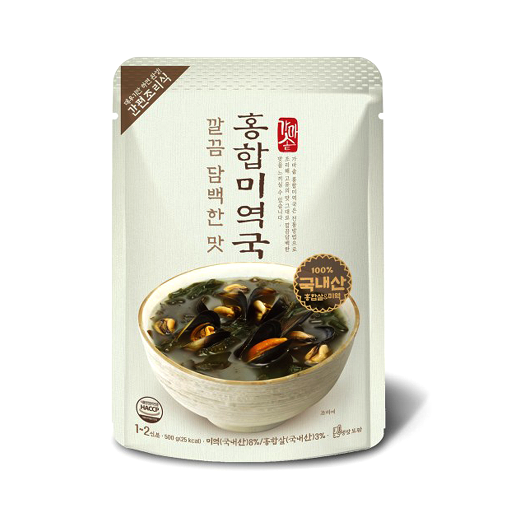 홍합미역국