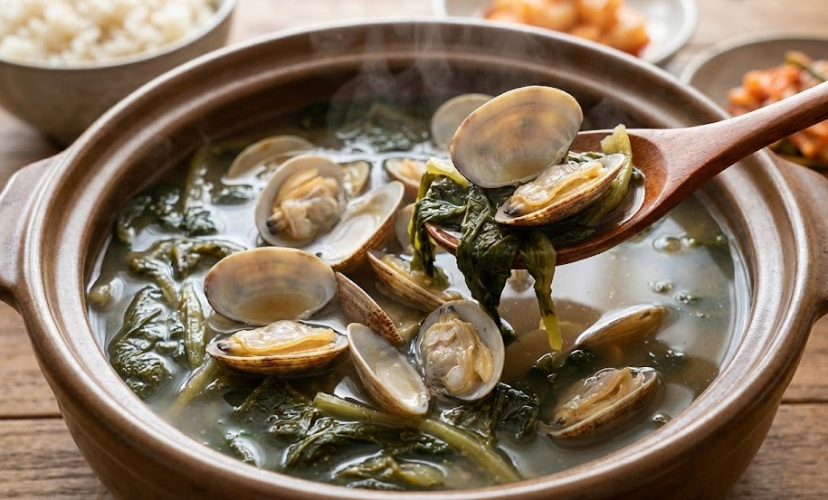 구수한 시락국 연출